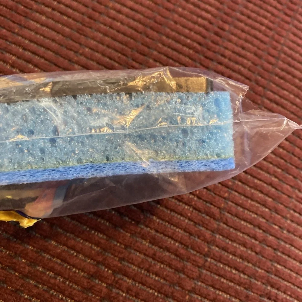 NEW SEALED! O-CEDAR BIG EASY FLAT SPONGE MOP REFILL SNAP-IN TABS DISCONTINUED